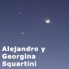 La Luna, Venus y Júpiter