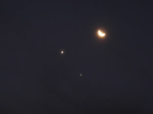 Luna, Venus y Jpiter (1/12)