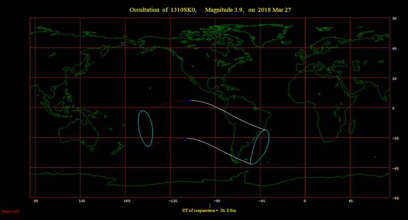 Ocultación delta Cancri 2018